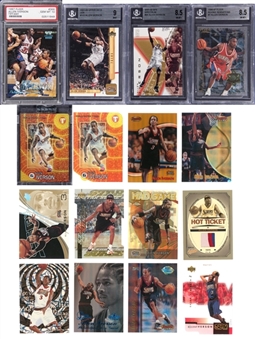 1997-2004 Fleer & Assorted Brands Allen Iverson Card Collection (16 Different) Featuring PSA/BGS-Graded & Serial-Numbered Examples!